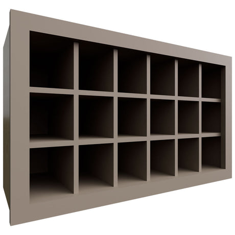 WR3018 - Wall - Wine Rack - 30 W X 18 H X 12 D - Oyster