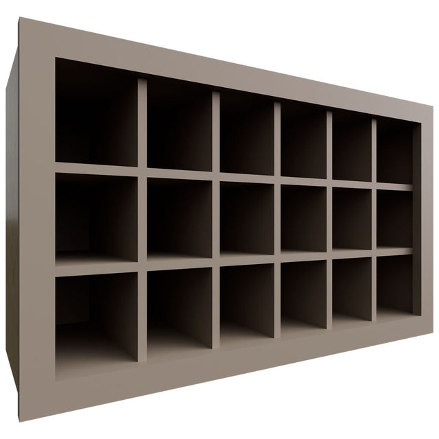 WR3018 - Wall - Wine Rack - 30 W X 18 H X 12 D - Oyster