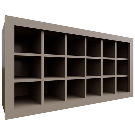 WR3618 - Wall - Wine Rack - 36 W X 18 H X 12 D - Oyster