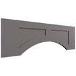 VARP36 - Wall - Arched Recessed Valance - 36 W X 12 H X 3 4 T - Fusion Stone