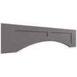 VARP48 - Wall - Arched Recessed Valance - 48 W X 12 H X 3 4 T - Fusion Stone