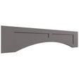 VARP54 - Wall - Arched Recessed Valance - 54 W X 12 H X 3 4 T - Fusion Stone