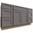 VSD60SINGLE - Vanity - Combo Cabinet - 60 W X 34-1 2 H X 21 D - Fusion Stone