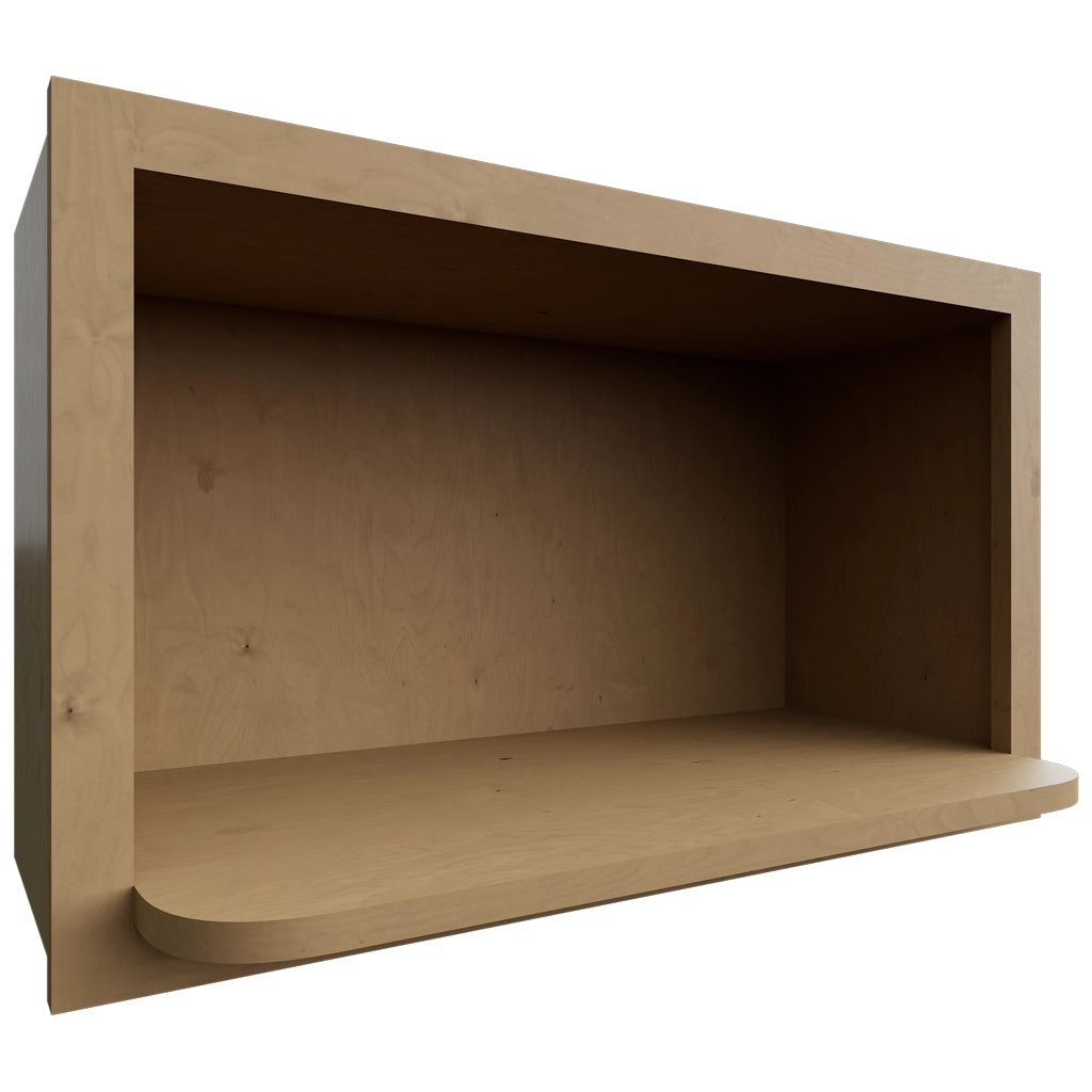 MW3018 ( Wall | Microwave Shelf Cabinet - 30"W X 18"H X 12"D ) | Timber