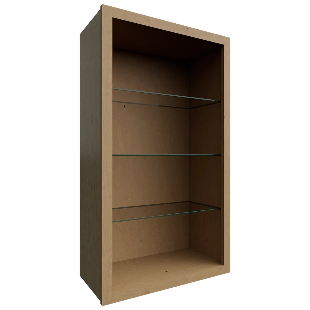 NDW2442 ( Wall | Standard No Door Cabinet - 24"W X 42"H X 12"D ) | Timber