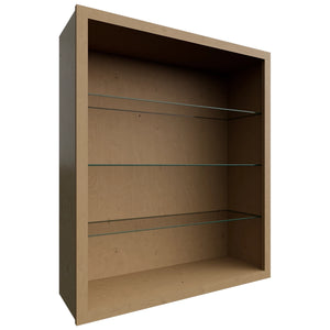 NDW3642 ( Wall | Standard No Door Cabinet - 36"W X 42"H X 12"D ) | Timber