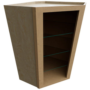 NDWDC2436 ( Wall Corner | Diagonal No Door Cabinet - 24"W X 36"H X 24"D ) | Timber