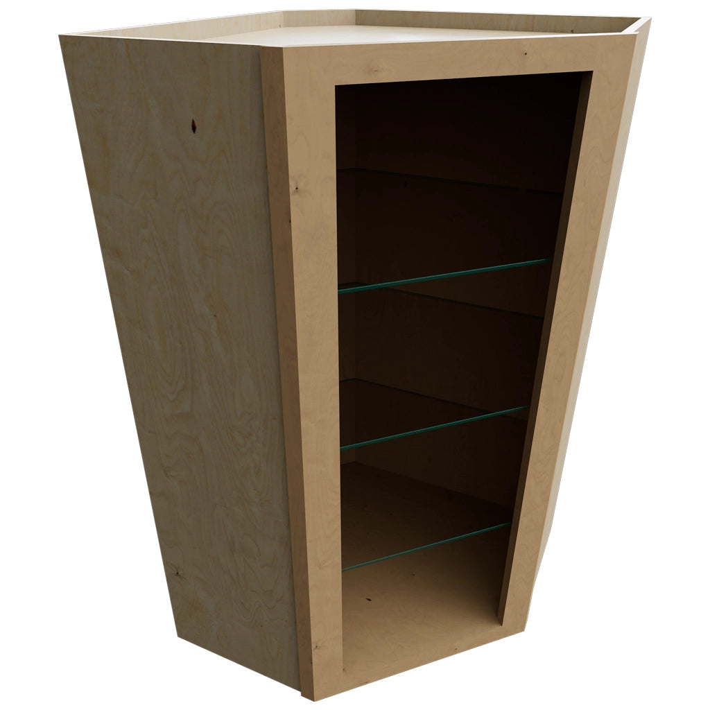 NDWDC2442 ( Wall Corner | Diagonal No Door Cabinet - 24"W X 42"H X 24"D ) | Timber