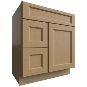 VSD30DL - Vanity - Combo Cabinet - 30 W X 34-1 2 H X 21 D - Fusion Timber