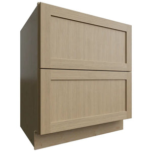 DB30-2 ( Base | 2 Drawers Cabinet - 30"W X 34-1/2"H X 24"D ) | Galaxy Desert Oak