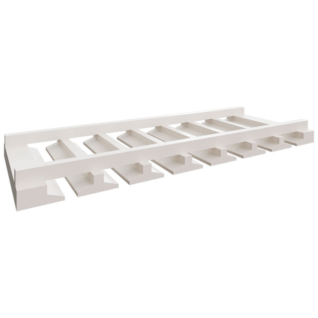 STMW30 - Wall - Stemware Rack - 30 W X 1-3 4 H X 12 D - Dove