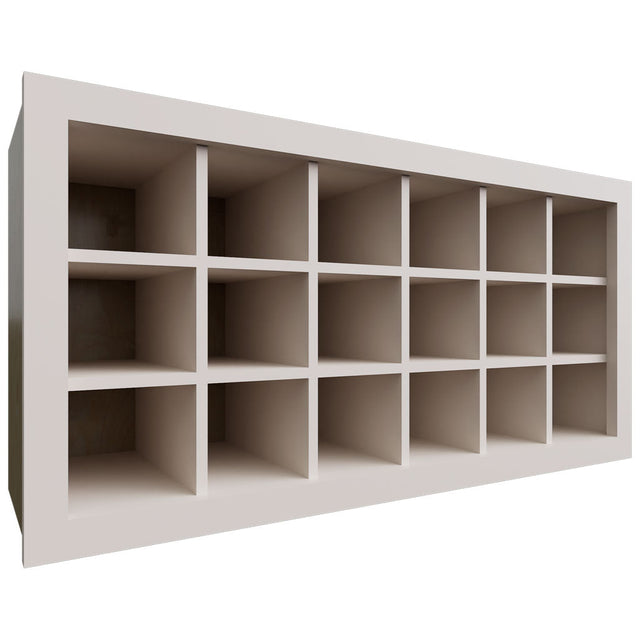 WR3618 - Wall - Wine Rack - 36 W X 18 H X 12 D - Dove