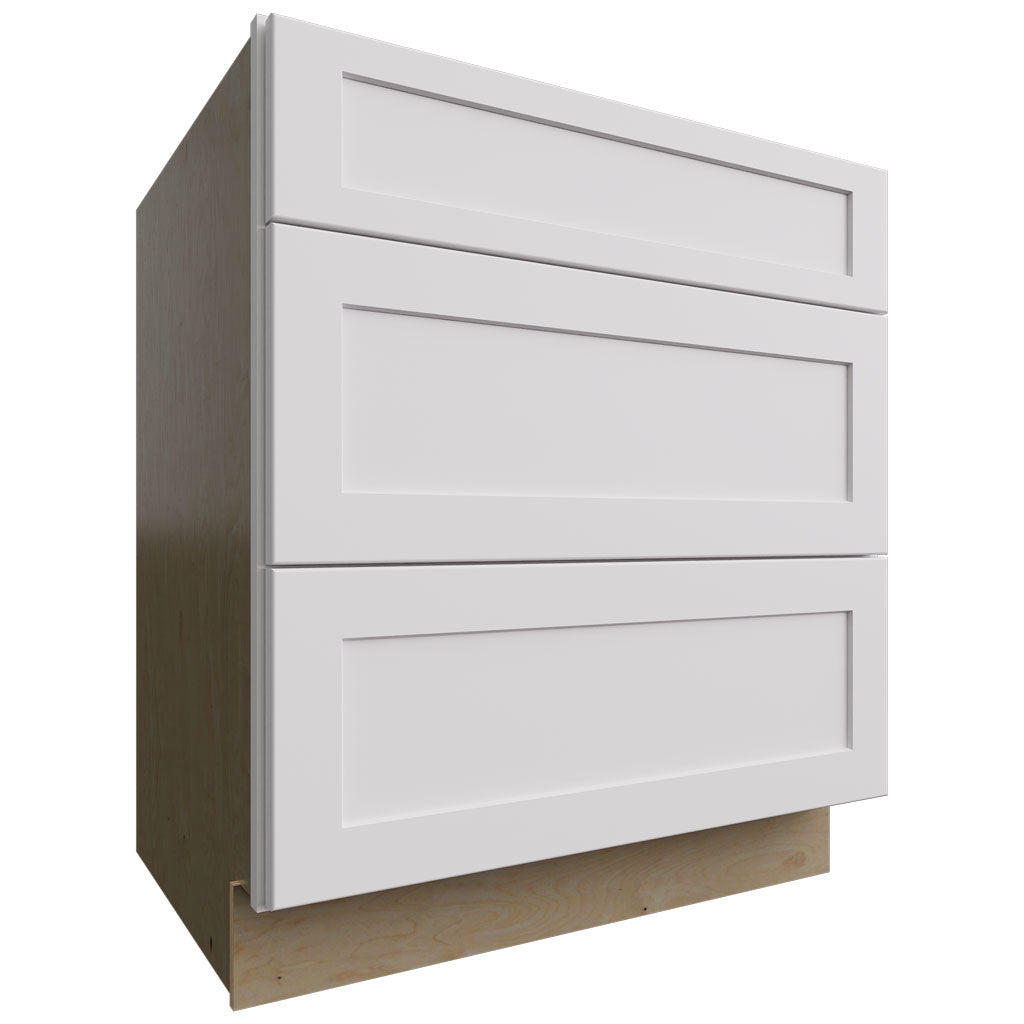 DB30 - Base - 3 Drawers Cabinet - 30 W X 34-1 2 H X 24 D - Galaxy Frost