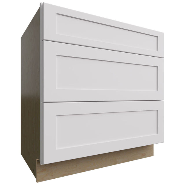 DB33 - Base - 3 Drawers Cabinet - 33 W X 34-1 2 H X 24 D - Galaxy Frost