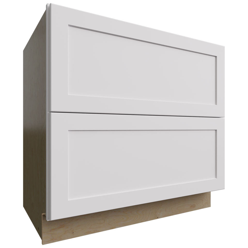 DB36-2 - Base - 2 Drawers Cabinet - 36 W X 34-1 2 H X 24 D - Galaxy Frost