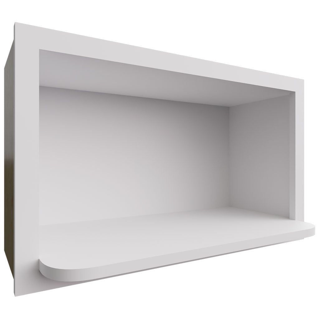 MW3018 - Wall - Microwave Shelf Cabinet - 30 W X 18 H X 12 D - Frost