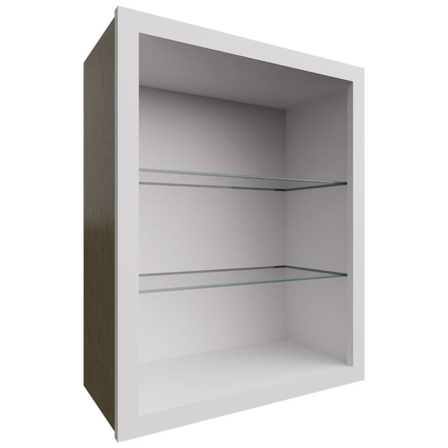 NDW2430 - Wall - Standard No Door Cabinet - 24 W X 30 H X 12 D - Frost