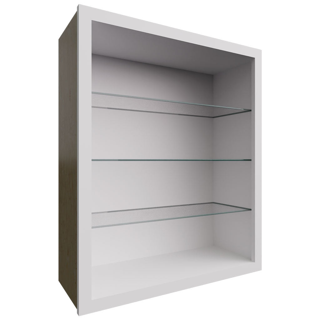 NDW3036 - Wall - Standard No Door Cabinet - 30 W X 36 H X 12 D - Frost