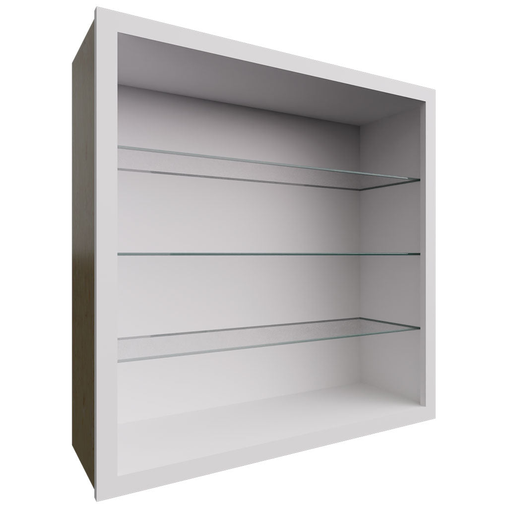 NDW3636 - Wall - Standard No Door Cabinet - 36 W X 36 H X 12 D - Frost