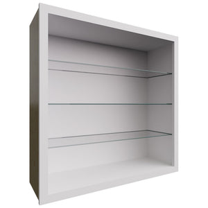 NDW3636 - Wall - Standard No Door Cabinet - 36 W X 36 H X 12 D - Frost