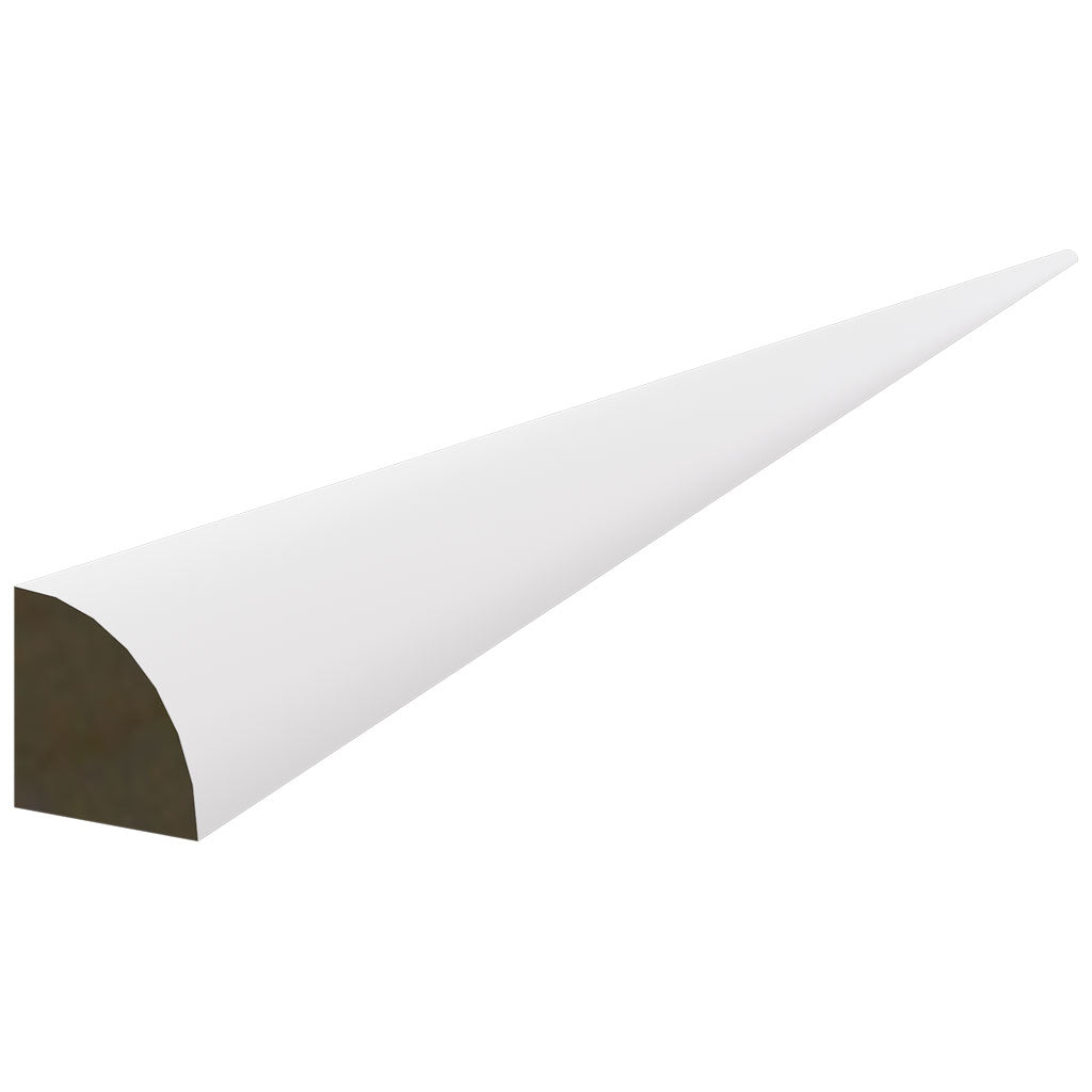 QRM - Quarter Round Molding - 96 W X 3 4 H X 3 4 T - Frost