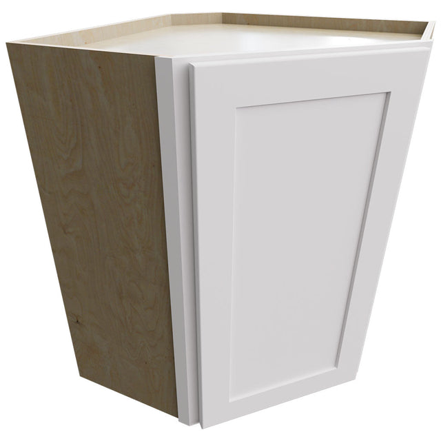 WDC2430 - Wall Corner - Diagonal Cabinet - 24 W X 30 H X 24 D - Galaxy Frost