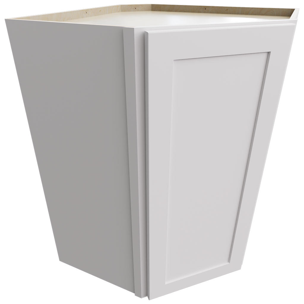 WDC2736 - Wall Corner - Diagonal Cabinet - 27 W X 36 H X 27 D - Galaxy Frost