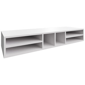 WO366 - Wall - Organizer Rack - 30 W X 6 H X 12 D - Frost