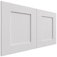 WP-W1524D - Wainscot Panel - 23-1 2 W X 14-1 2 H X 3 4 T - Galaxy Frost