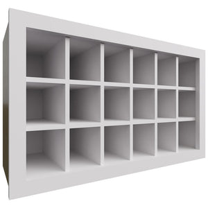 WR3018 - Wall - Wine Rack - 30 W X 18 H X 12 D - Frost