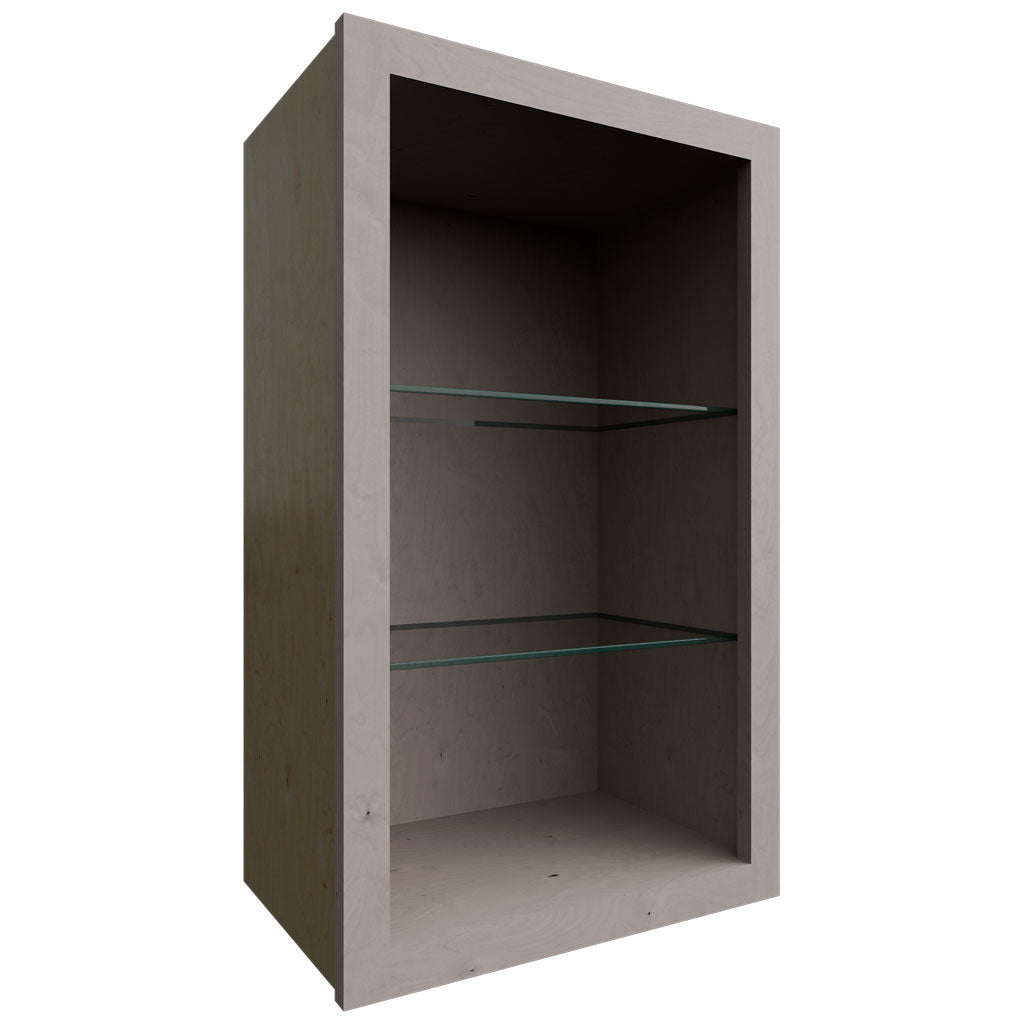 NDW1830 - Wall - Standard No Door Cabinet - 18 W X 30 H X 12 D - Horizon