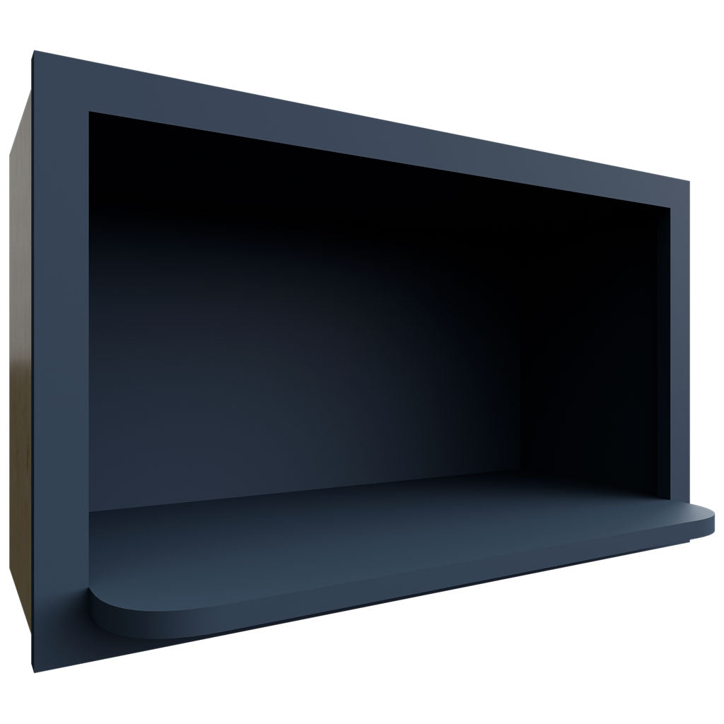 MW3018 - Wall - Microwave Shelf Cabinet - 30 W X 18 H X 12 D - Indigo