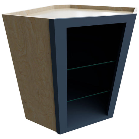 NDWDC2430 - Wall Corner - Diagonal No Door Cabinet - 24 W X 30 H X 24 D - Indigo