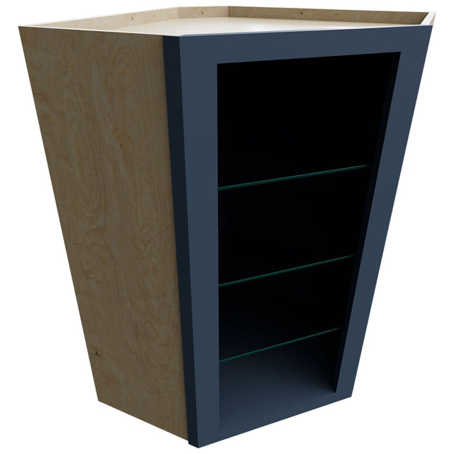 NDWDC2436 - Wall Corner - Diagonal No Door Cabinet - 24 W X 36 H X 24 D - Indigo