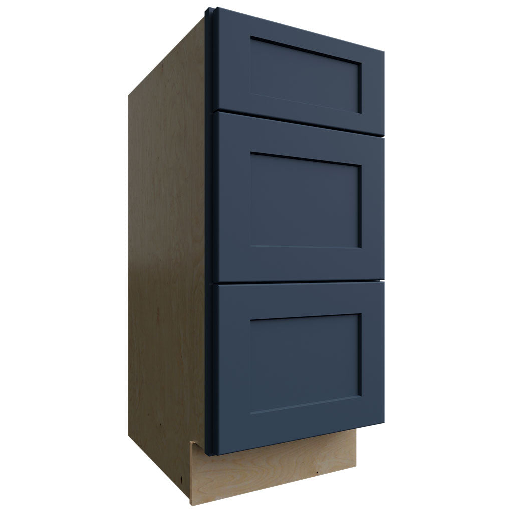 VDB15-34 - Vanity - Drawer Cabinet - 15 W X 34-1 2 H X 21 D - Galaxy Indigo