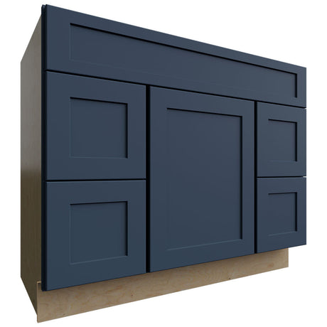 VSD42 - Vanity - Combo Cabinet - 42 W X 34-1 2 H X 21 D - Galaxy Indigo