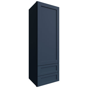 WD1854 - Wall - Drawer Cabinet - 18 W X 54 H X 15 D - Galaxy Indigo