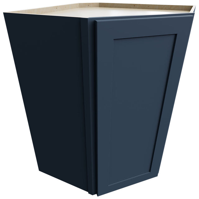 WDC2736 - Wall Corner - Diagonal Cabinet - 27 W X 36 H X 27 D - Galaxy Indigo