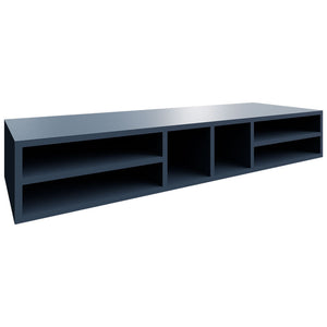 WO366 - Wall - Organizer Rack - 30 W X 6 H X 12 D - Indigo