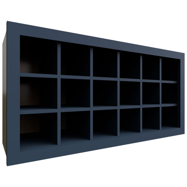 WR3618 - Wall - Wine Rack - 36 W X 18 H X 12 D - Indigo