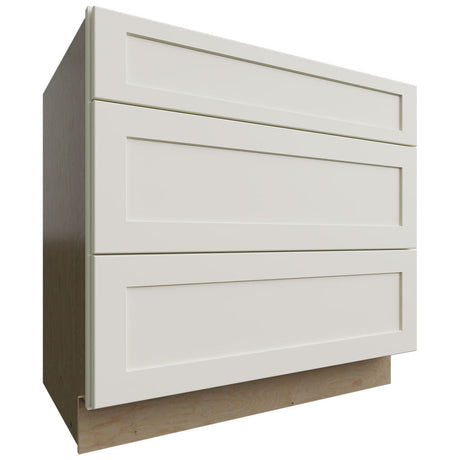 DB36 - Base - 3 Drawers Cabinet - 36 W X 34-1 2 H X 24 D - Galaxy Linen