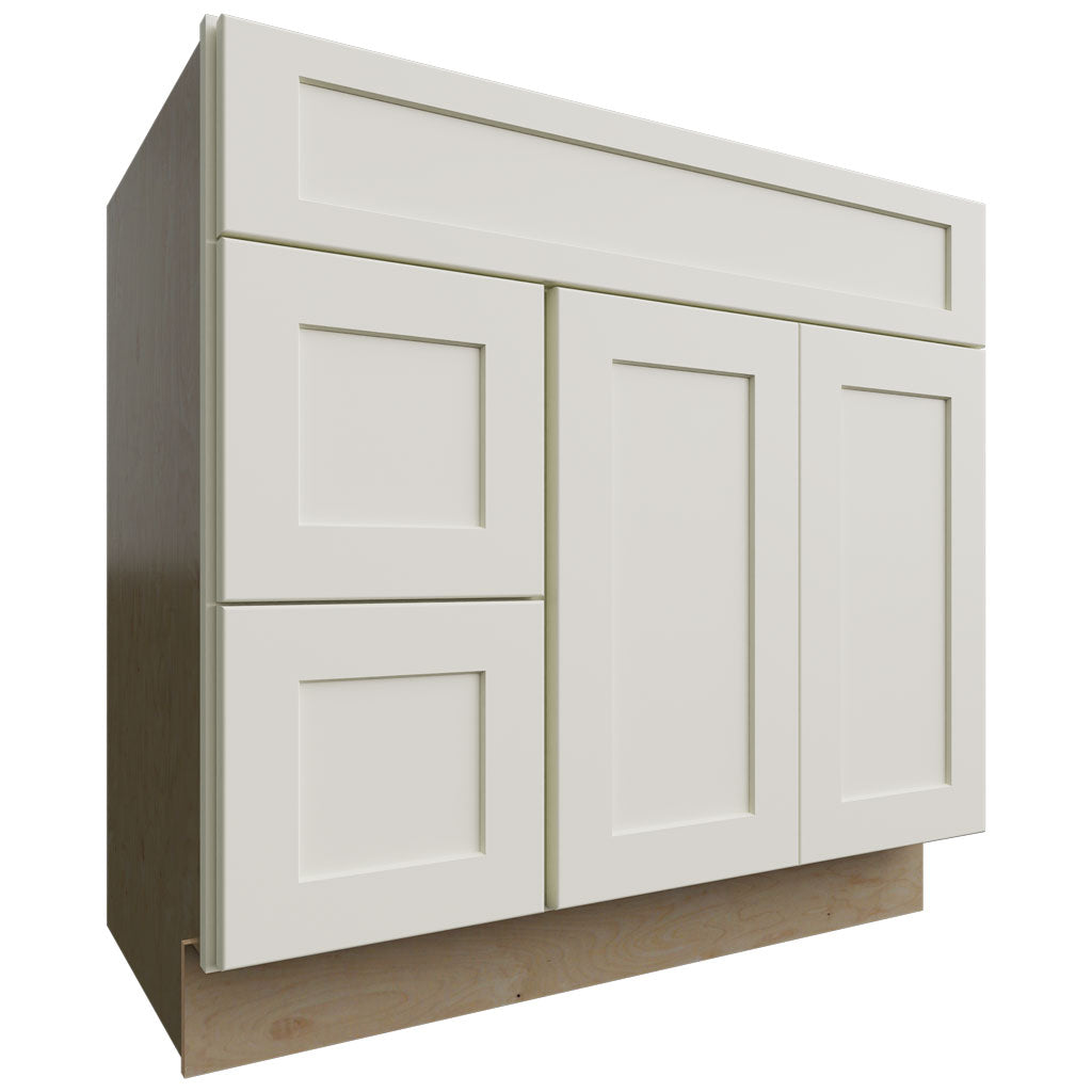 VSD36DL - Vanity - Combo Cabinet - 36 W X 34-1 2 H X 21 D - Galaxy Linen