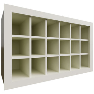 WR3018 - Wall - Wine Rack - 30 W X 18 H X 12 D - Linen