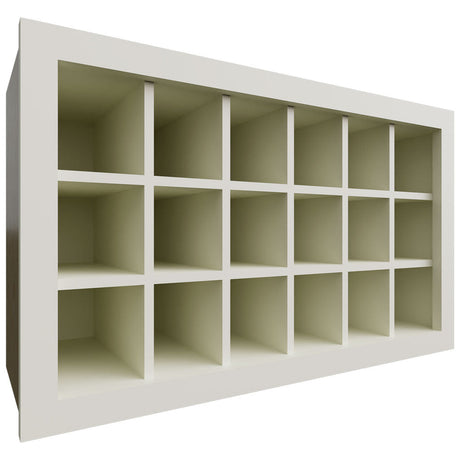 WR3018 - Wall - Wine Rack - 30 W X 18 H X 12 D - Linen