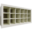 WR3618 - Wall - Wine Rack - 36 W X 18 H X 12 D - Linen