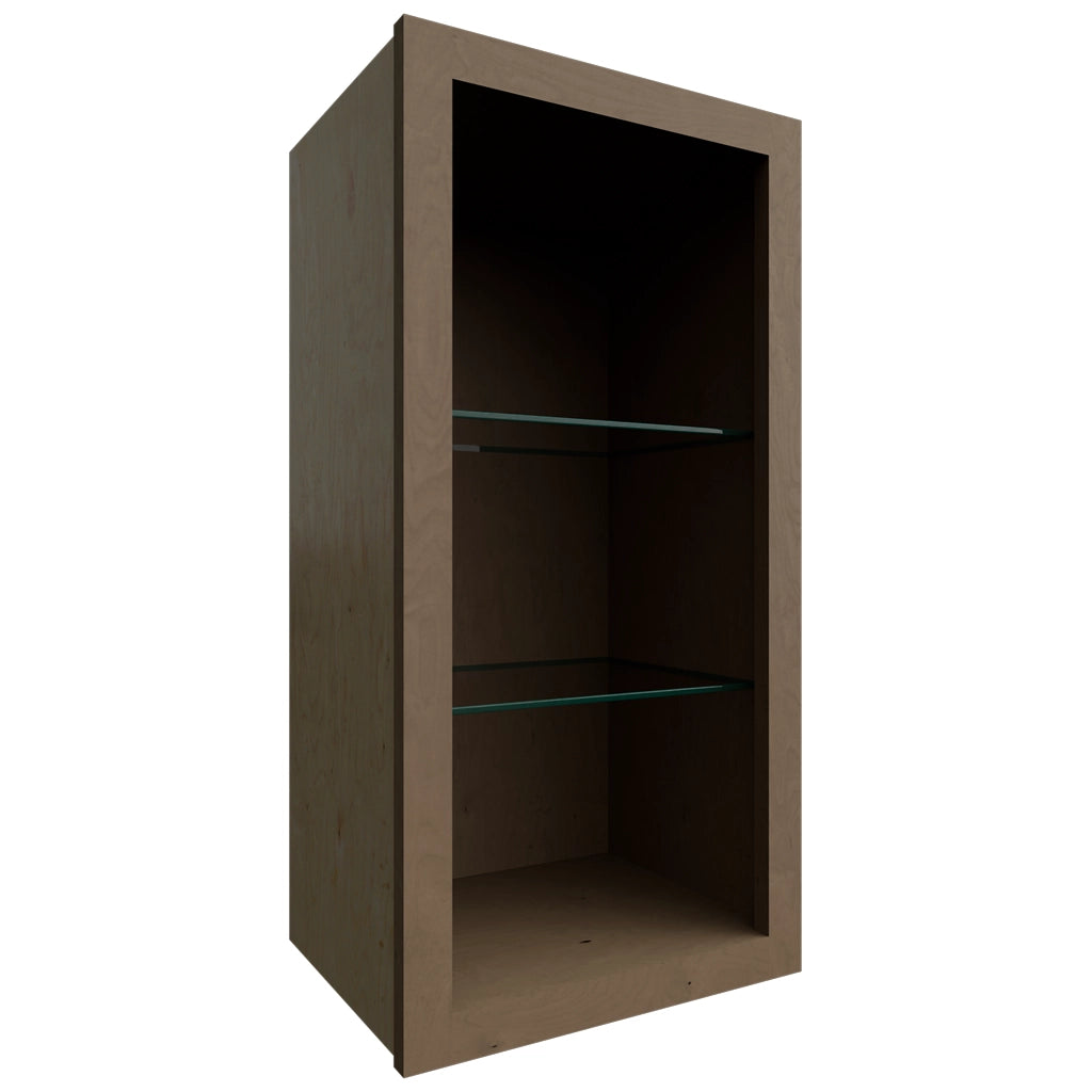 NDW1530 ( Wall | Standard No Door Cabinet - 15"W X 30"H X 12"D ) | Mocha