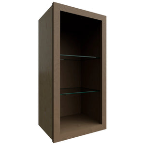 NDW1530 ( Wall | Standard No Door Cabinet - 15"W X 30"H X 12"D ) | Mocha