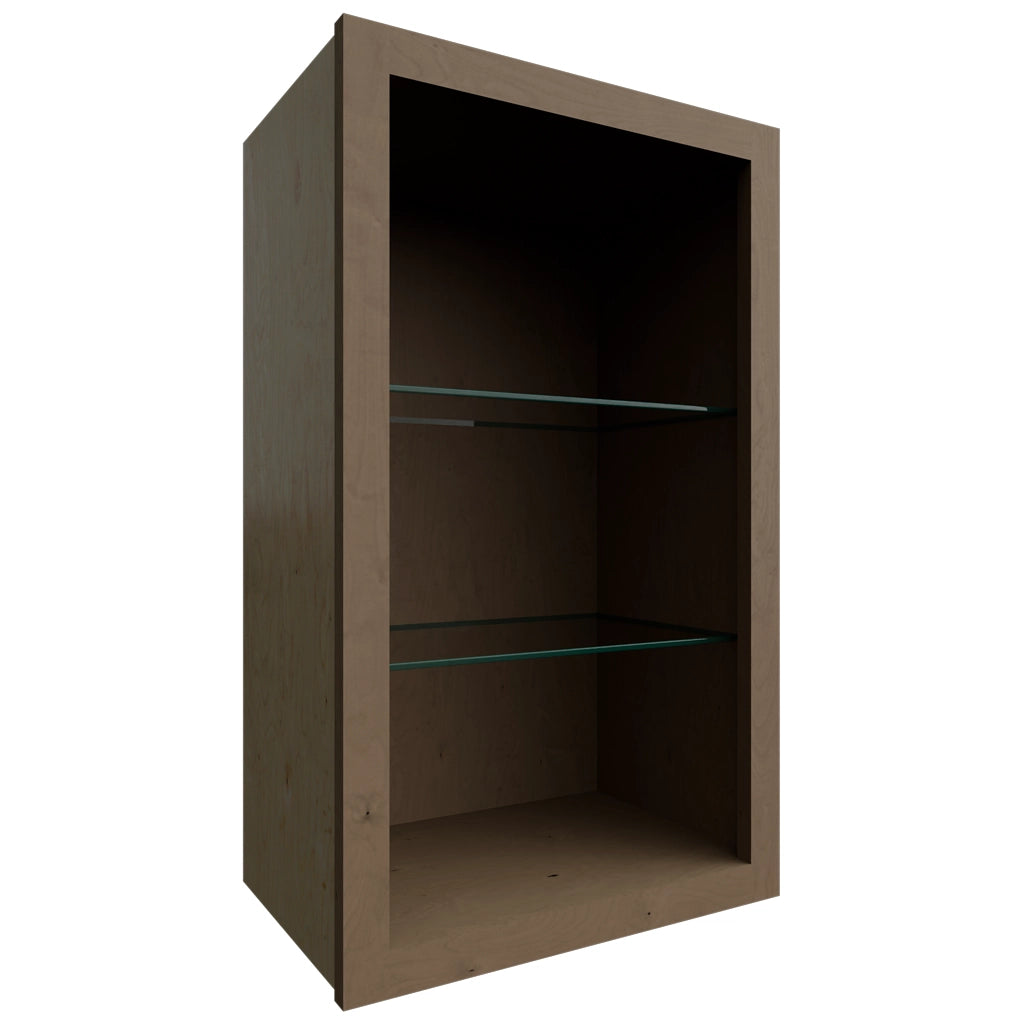 NDW1830 ( Wall | Standard No Door Cabinet - 18"W X 30"H X 12"D ) | Mocha