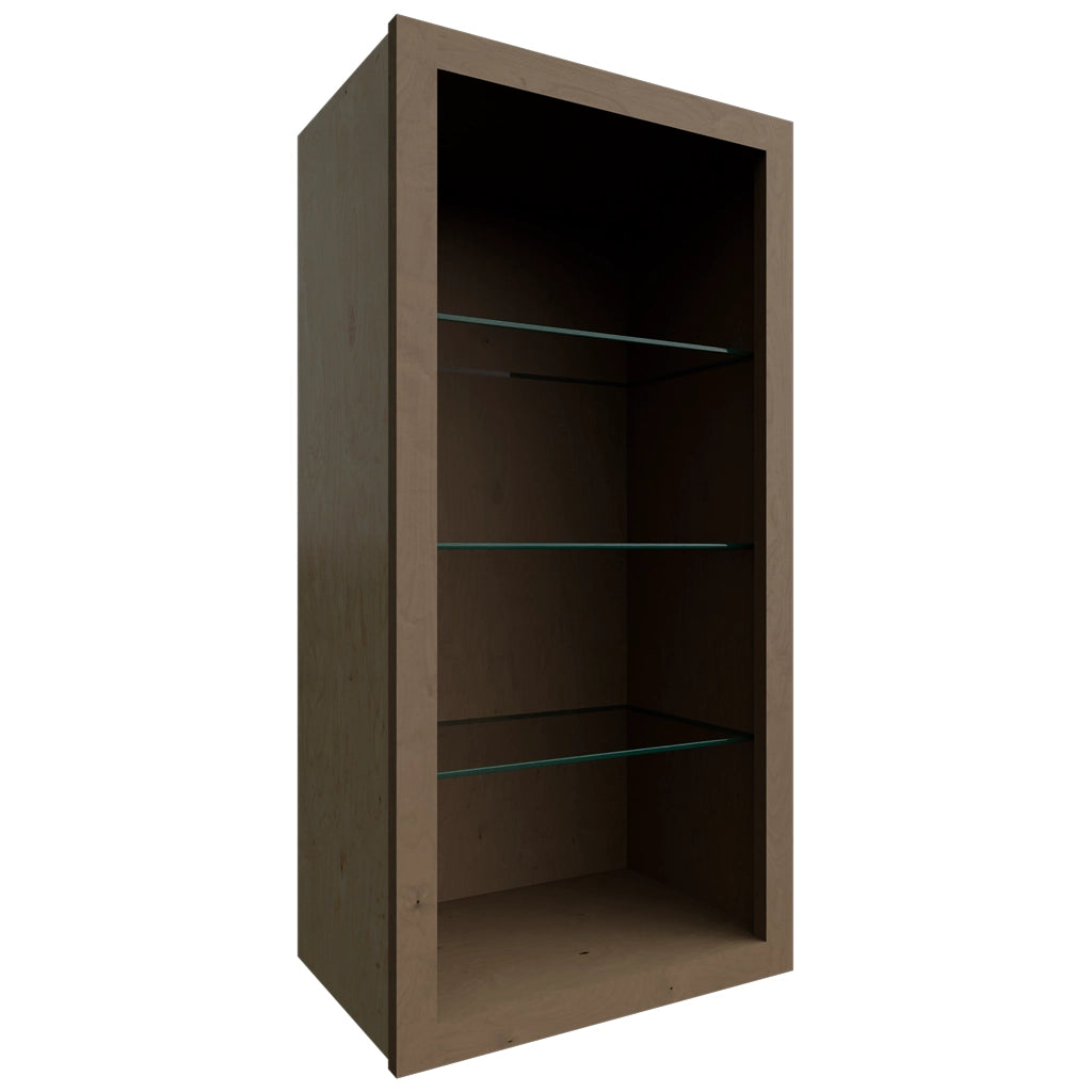 NDW1836 ( Wall | Standard No Door Cabinet - 18"W X 36"H X 12"D ) | Mocha