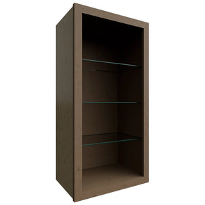 NDW1836 ( Wall | Standard No Door Cabinet - 18"W X 36"H X 12"D ) | Mocha